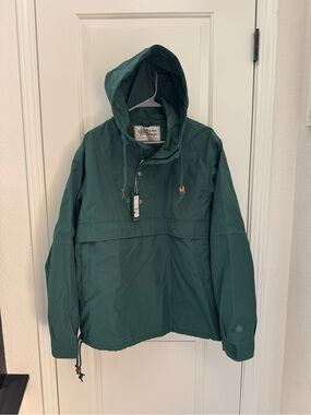 Alpine Design Men's Green Hooded Anorak Jacket Size L